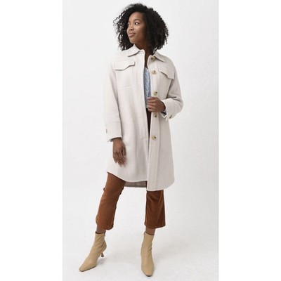 Vince Brushed Wool Shirt Coat $795 Medium (NEW)