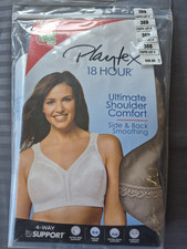 Playtex 18 Hour Ultimate Shoulder Comfort Strap Wireless Bra 4693 38B Toffee