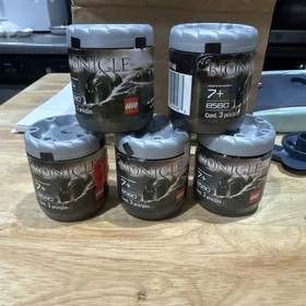 Lego Bionicle 8580 5 Empty Cans ONLY *No Kraata* Great Condition