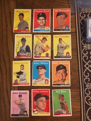Jerry Walker Autograph 1958 Topps (Sale Is For The One Card In Title) (19,486