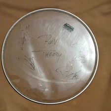Attack Drumheads 2 Ply Autographed Drumhead Signed by Rev Theory band members 