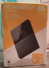 WD My Passport for Mac 1TB Portable External Hard Drive - New in Box