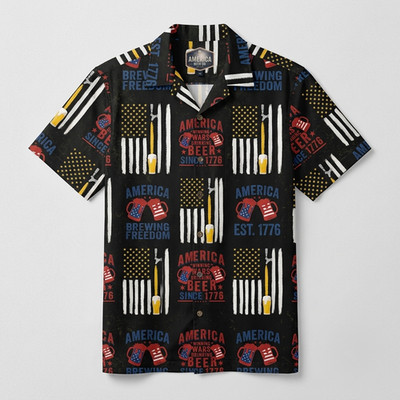 America Winning Wars Drinking Beer Since 1776 Hawaiian Shirt