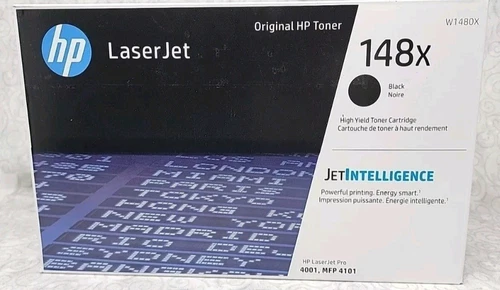 HP 148X Black High Yield Toner Cartridge (W1480X) - Genuine / New Sealed