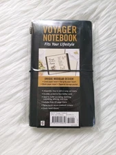 Voyager Refillable Travel Notebook TN Black Undated Calendar Peter Pauper Press