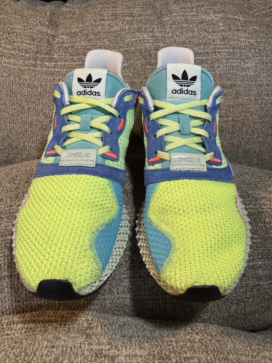 Adidas ZX 4000 4D Men's Easy Mint EF9623 Size 7.5 Running shoes