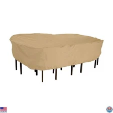 Classic Accessories Terrazzo 89" Water-Resistant Rectangular/Oval Patio Cover