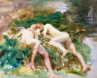 1918 Tommies Bathing by John Singer Sargent 11''X14'' GLOSSY POSTER PRINT