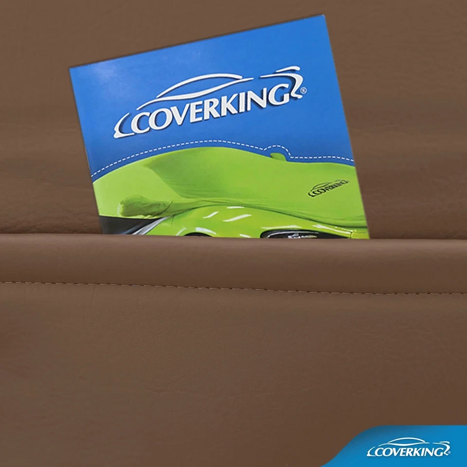 Coverking CSCRH4FD840 Brown Rear Seat Cover Set Rhinohide for Ford F150 2011 12 - Imagem 2 de 4