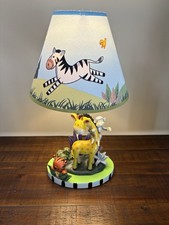 Fantasy Fields - Sunny Safari Animals Thematic Kids Table Lamp, for Girls Boy