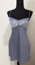 Blue Urban Outfitters Perrie Lace Inset Slip Dress Size s