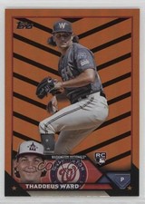 2023 Topps Update Orange & Black Foil Thad Ward Thaddeus Ward #US111 1j0t