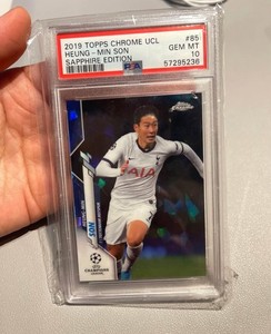 2019 Topps Chrome UCL Heung-Min Son Sapphire Edition #85 PSA 10