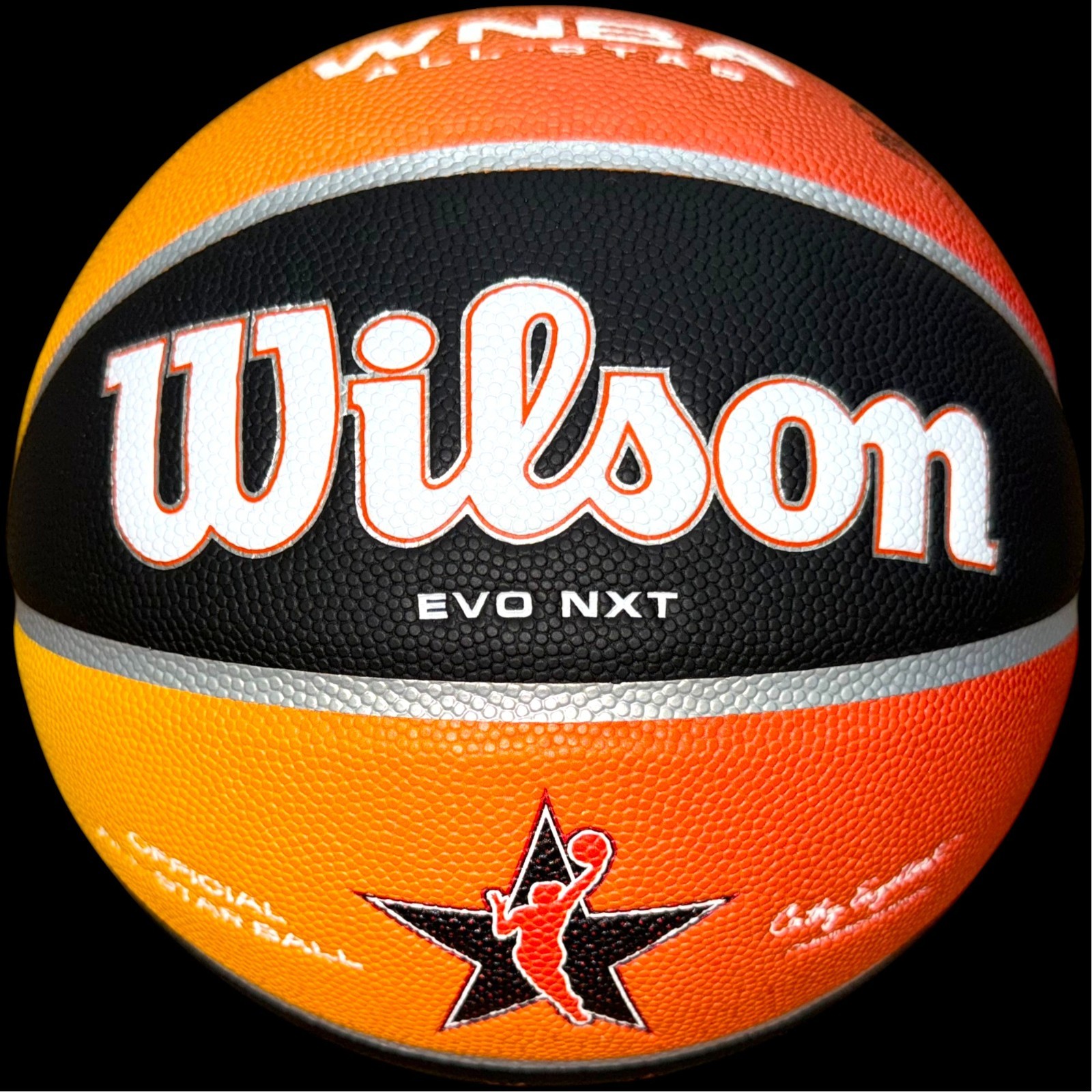 CAITLIN CLARK SIGNED WILSON 2025 ALL STAR GAME BASKETBALL FEVER PSA/DNA CAPTAIN! view 3