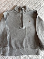Toddler Boys Polo Ralph Lauren Quarter Zip Lightweight Gray 3T Preppy Classic
