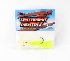 Zman Chatterbait Mini Max Sinking Lure 1/4 Oz Chart/White (7814)