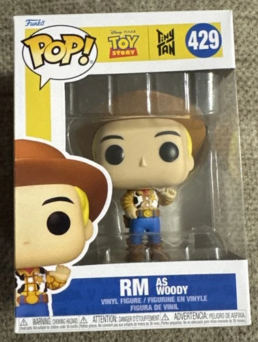 FUNKO POP ! RM AS WOODY 429 TOY STORY TINY TAN U01