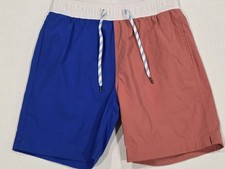 Youth Boys J Crew Crewcuts Size 12 Swimming Trunks Red  Blue