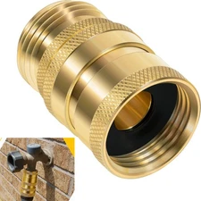 for Dramm 22729 Brass Hose Nozzle Coupler Quick Disconnect Connector Set 3/4”