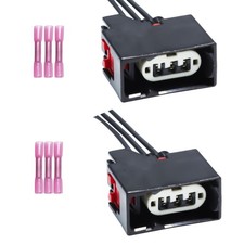 2Pcs Front Turn Signal Light Connector for Jeep Wrangler JK 2007-2018 - OE 68...
