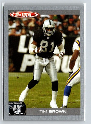 #ad 2004 Topps Total #113 Tim Brown Silver B8 $5.00