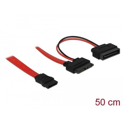 DeLock Slimline SATA 7+6pin Bu > SATA Power Adapter