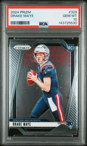 2024 Panini Prizm Rookies Drake Maye #329 (RC) Gem mint PSA 10 *INVESTMENT*
