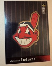 Upper Deck Collectors Choice Cleveland Indian Logo W/ Checklist Great Condition!