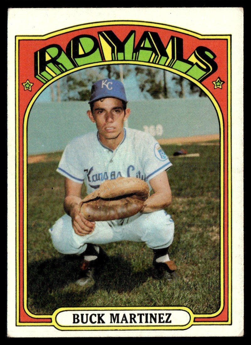 1972 Topps Baseball Buck Martinez Kansas City Royals #332 Card EX+
