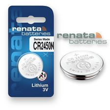 CR2450N RENATA Lithium Batteries 2450N Coin Cell 3V Swiss Made *EXPIRY 03/2032*