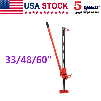 #ad 33quot; 48quot; 60quot; High Lift Farm Jack Heavy Duty Bumper Jack Ratcheting Off Road Jack $59.69
