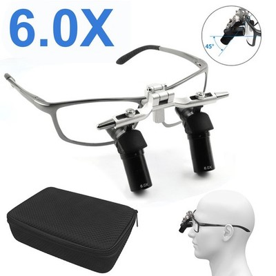 6.0X Dental Surgical Magnifier Medical Ergo Loupe Magnifying Glasses ENT