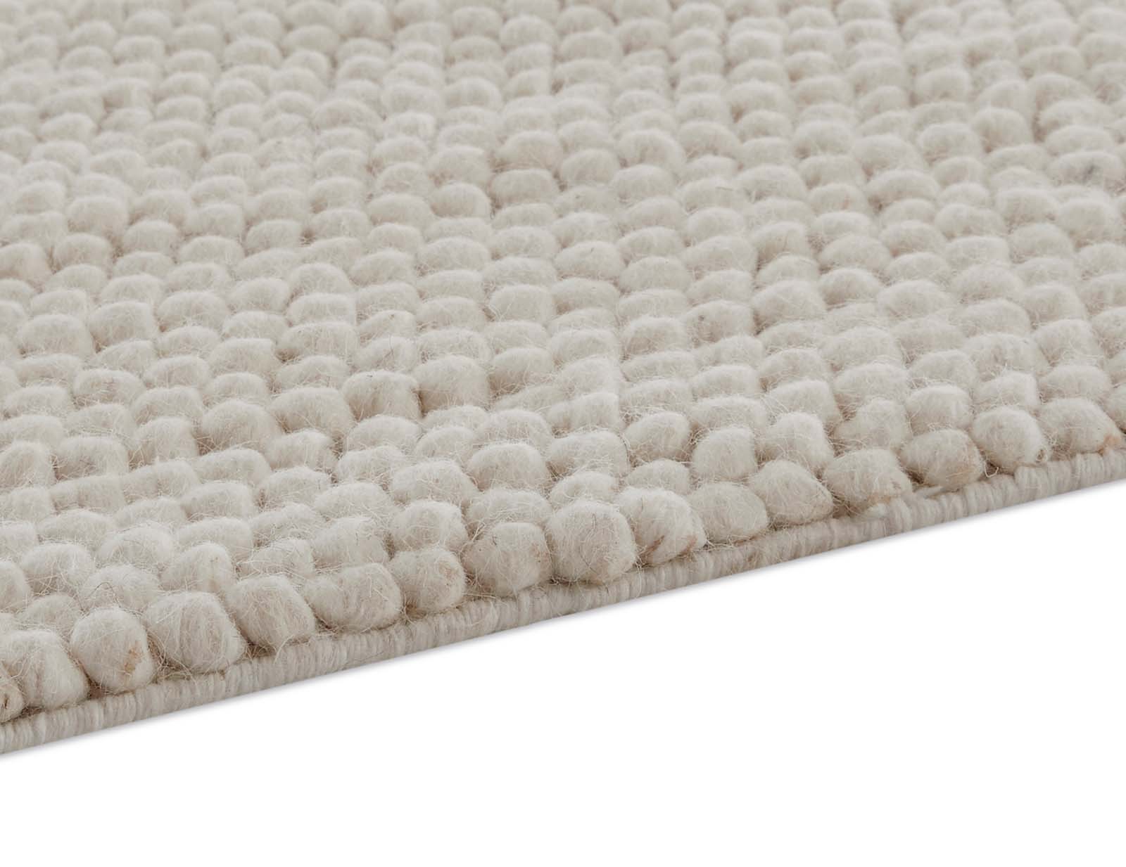 Teppich Bubble TaraCarpet Schurwolle-Schlingenteppich modern, 20 mm Florhöhe