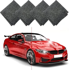 4Pcs Nano Sparkle Cloth Car Magic Scratch Repair Remover Cloth Nano Cloth 2023
