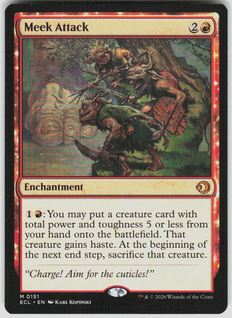 Meek Attack 151 Lorwyn Eclipsed Magic the Gathering