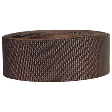 Strapworks Lightweight Polypropylene Webbing 2in x 50yd Brown Outdoor DIY Pet Co