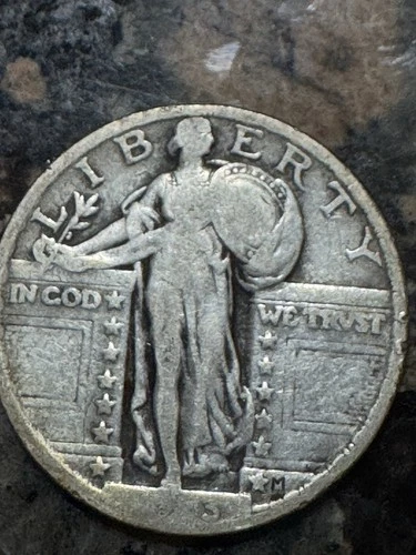 1923 Standing Liberty Quarter, Better Date, Free shipping