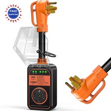 RV Surge Protector 50 Amp Voltage Protection Waterproof for Camper Travel Power