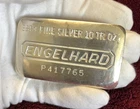 Engelhard 10 Troy oz Silver Bar ~ FREE SHIPPING !  My #330