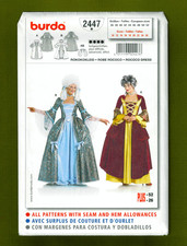 Historic Dress/Gown  Underskirt Costume Sewing Pattern Sizes 10-26 Burda 2447