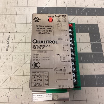 Qualitrol Seal-In Relay 909-300-01 (LPW2N)