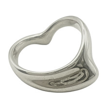 Tiffany & Co. Curve Wave Heart Sterling Silver 925 Size 4.5 Band Ring