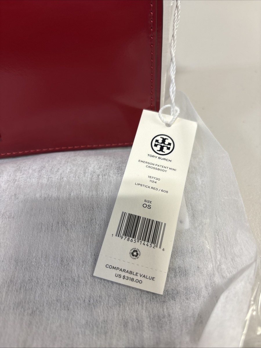 【Tory Burch】Emerson Patent ミニ財布★ Tory Burch Emerson Patent Leather Mini Crossbody Handbag In