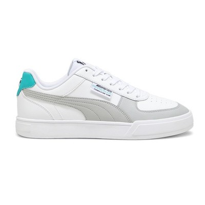 PUMA Mercedes Amg Petronas Motorsport Caven Lace Up  Mens White Sneakers Casual