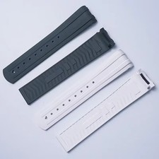 20mm FKM Rubber Strap Silicone Watch Band For Omega Seamaster Diver 300M 42 mm