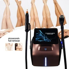 2 in 1 Picosecond Diode Laser 808nm 755nm 1064nm Tattoo & Hair Removal Machine