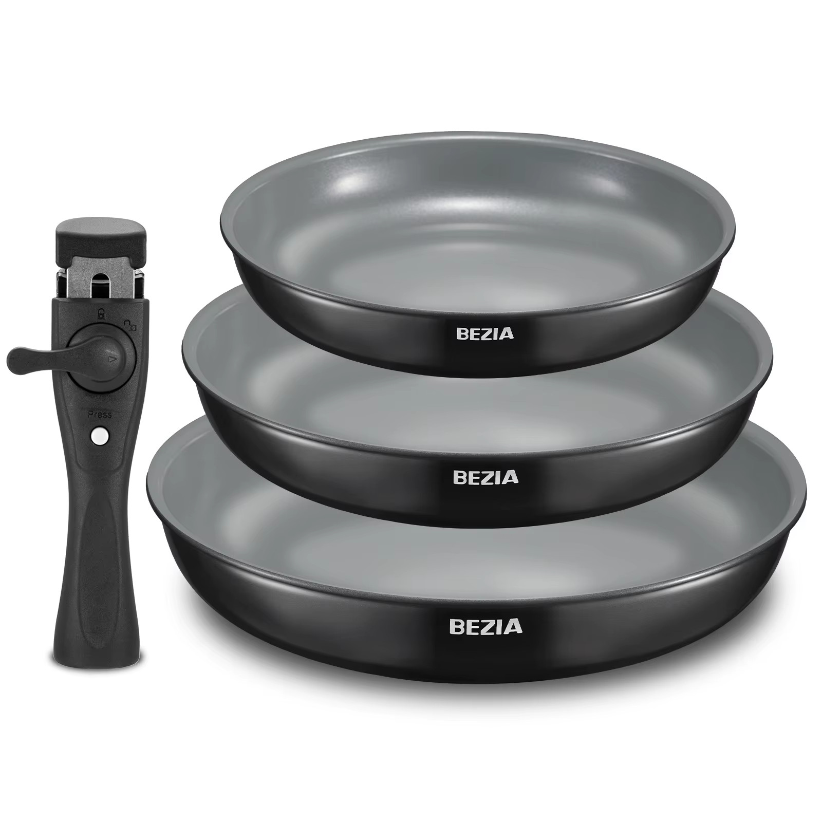 Ensemble de poêles à frire en céramique pour une cuisson saine sans matière grasse