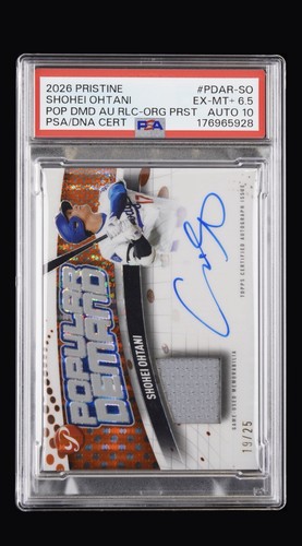 2026 Topps Pristine Popular Demand Shohei Ohtani Patch Auto /25 POP1