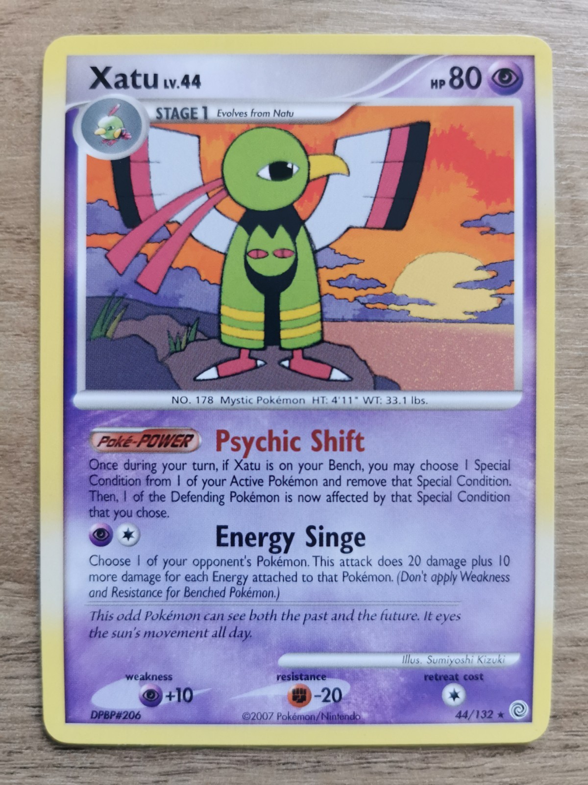 Pokemon Xatu TCG 44/132 Secret Wonders Rare