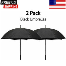 5 Ft. Golf Umbrella in All Black 2Packs 
